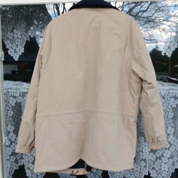 Men's Pacific Trail Outdoor Wear Jacket Tan And Navy Large Fleece Lined - Picture 6 of 6